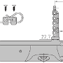 manuální řetězový otevírač CAT - rozměry